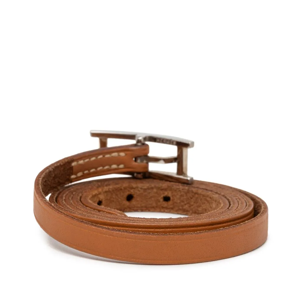Hermès Leather Behapi Double Tour Bracelet Brown Leather Very good - Inside View