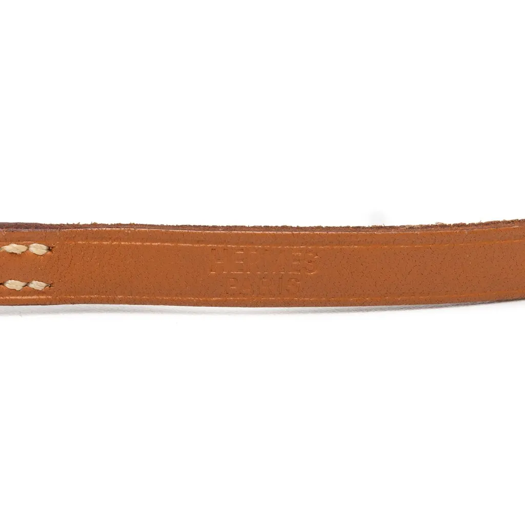Hermès Leather Behapi Double Tour Bracelet Brown Leather Very good - Model View