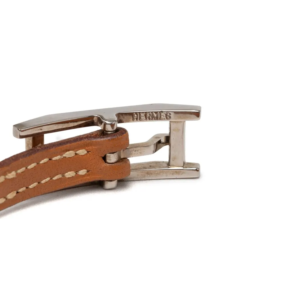 Hermès Leather Behapi Double Tour Bracelet Brown Leather Very good - Box View