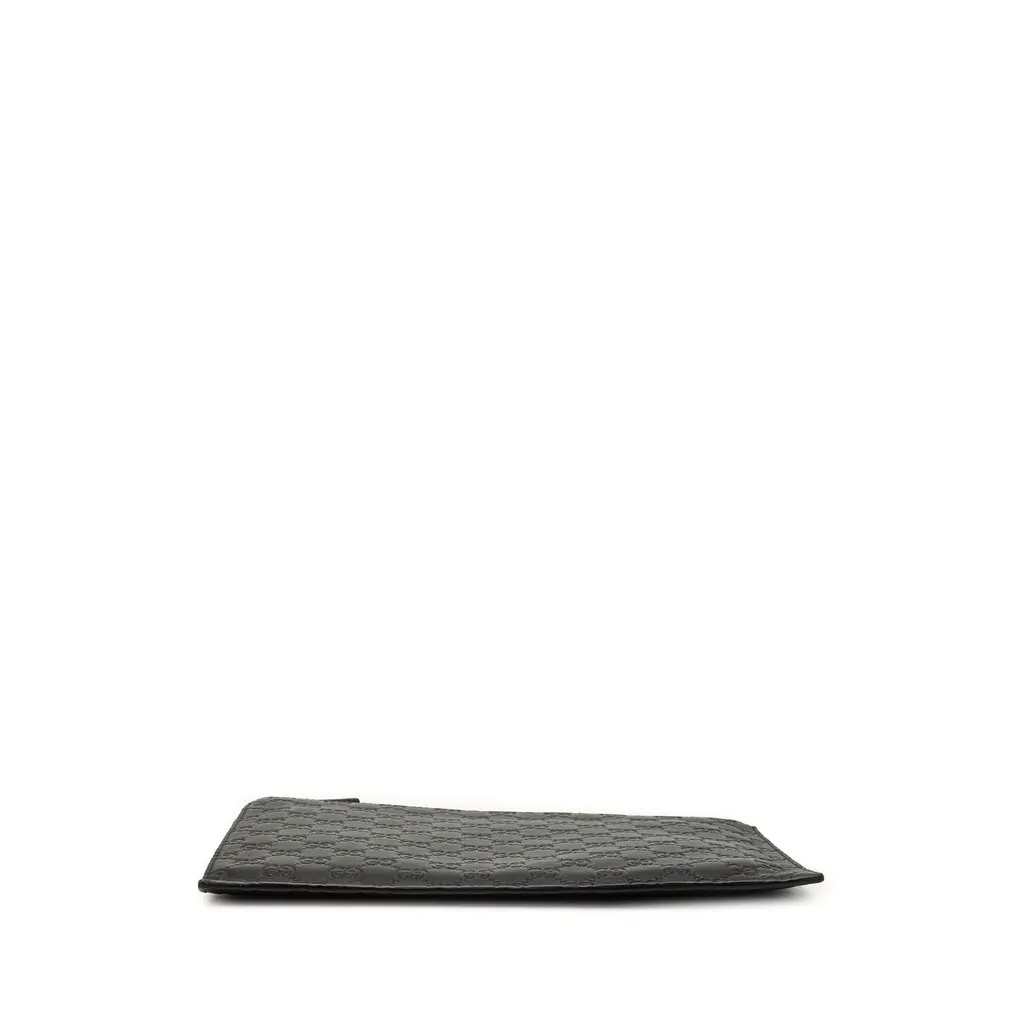 Gucci Guccissima Clutch Black Leather Very good - Inside View