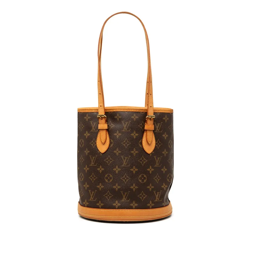 Louis Vuitton Monogram Petit Bucket Brown Very good - Front View