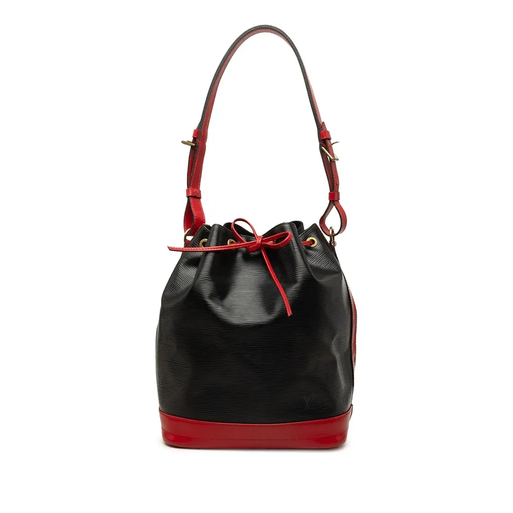 Louis Vuitton Epi Bicolor Noe GM Black Leather Good - Front View