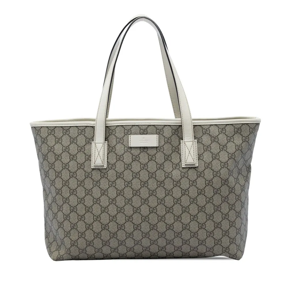 Gucci Medium GG Supreme Tote Beige Very good - Front View