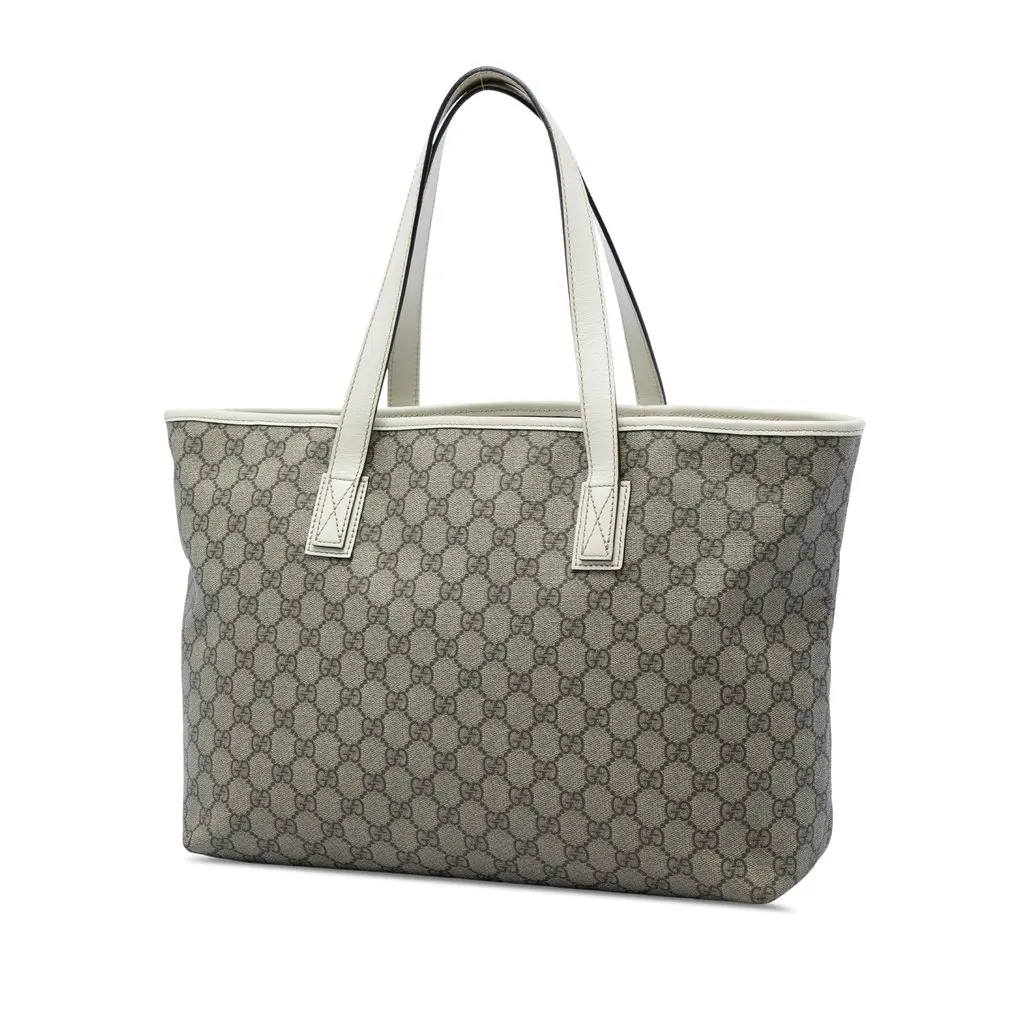 Gucci Medium GG Supreme Tote Beige Very good - Back View