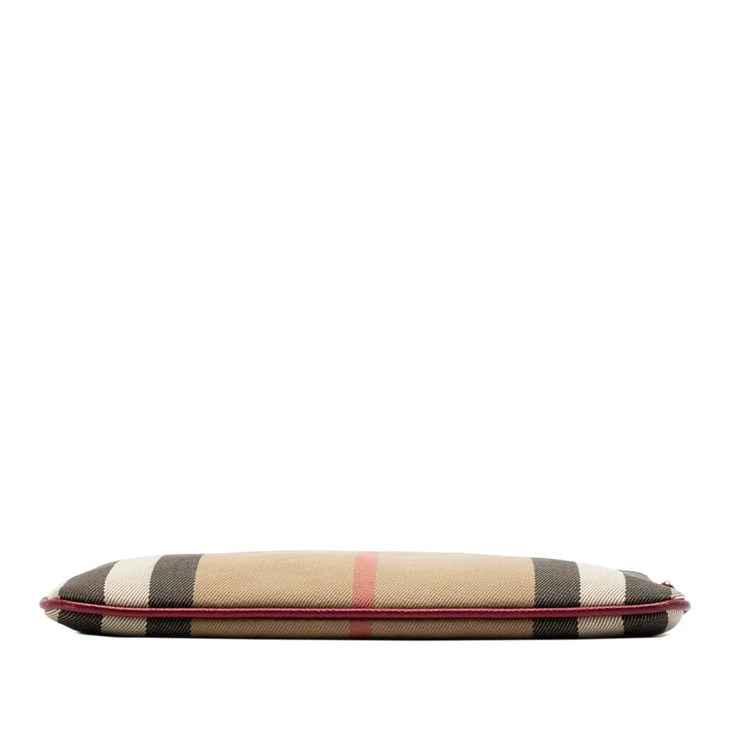 Burberry House Check Canvas Derby Peyton Crossbody Brown Very good - Inside View