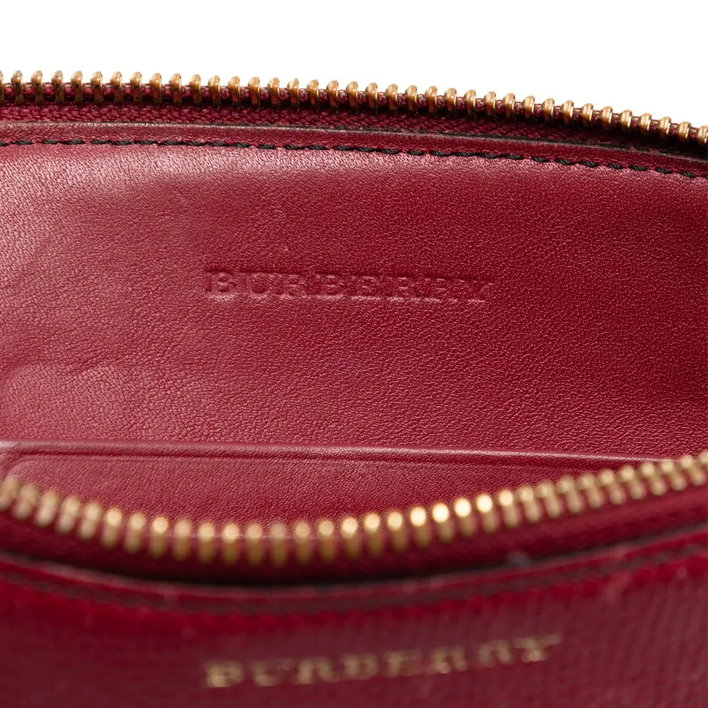 Burberry House Check Canvas Derby Peyton Crossbody Brown Very good - Box View