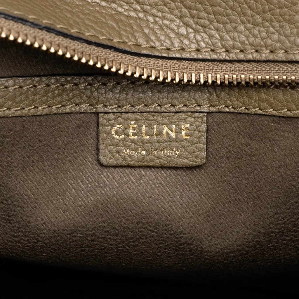 Celine Nano Leather Luggage Tote Brown Leather Very good - Box View
