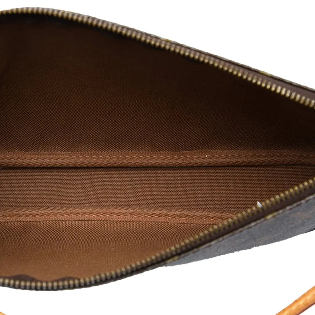 Louis Vuitton Monogram Pochette Accessoires Brown Canvas Good - Model View