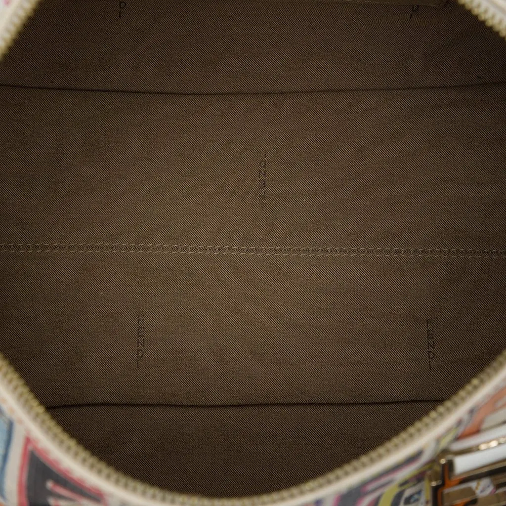 Fendi Multicolor Zucca Spalmati Forever Boston Bag White Very good - Model View
