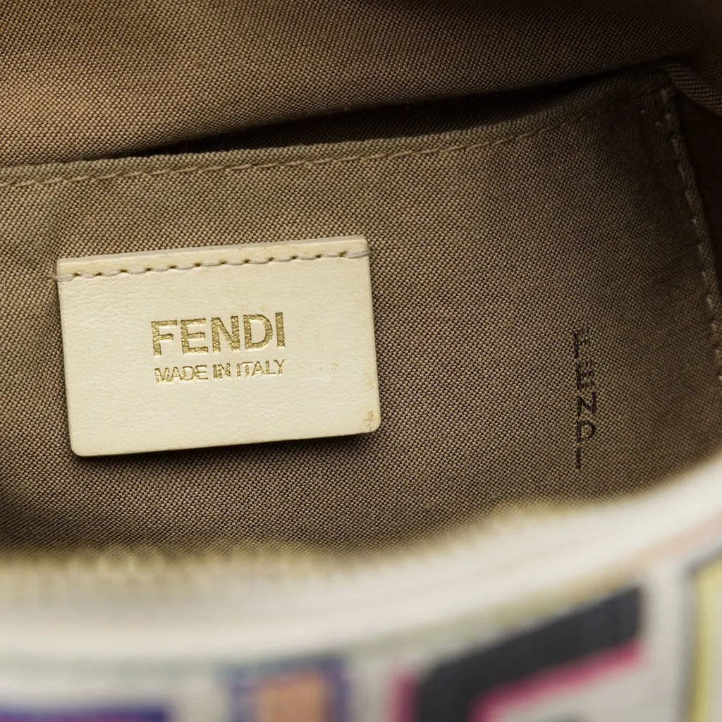 Fendi Multicolor Zucca Spalmati Forever Boston Bag White Very good - Box View