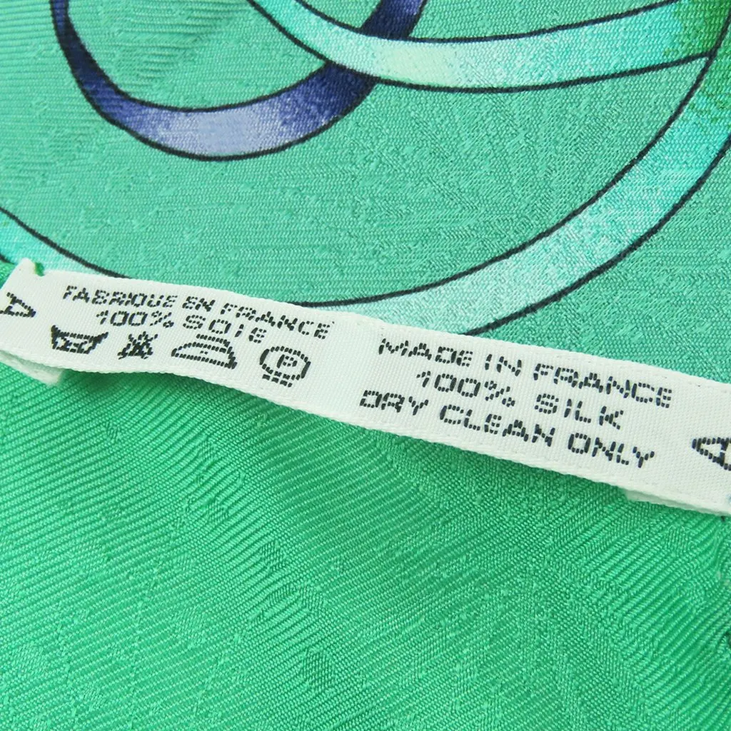 Hermès Luna Park Silk Scarf 90 Green Very good - Box View
