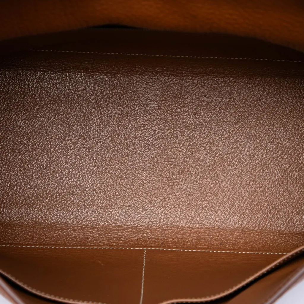 Hermès Clemence Kelly II Retourne 35 Brown Leather Good - Model View