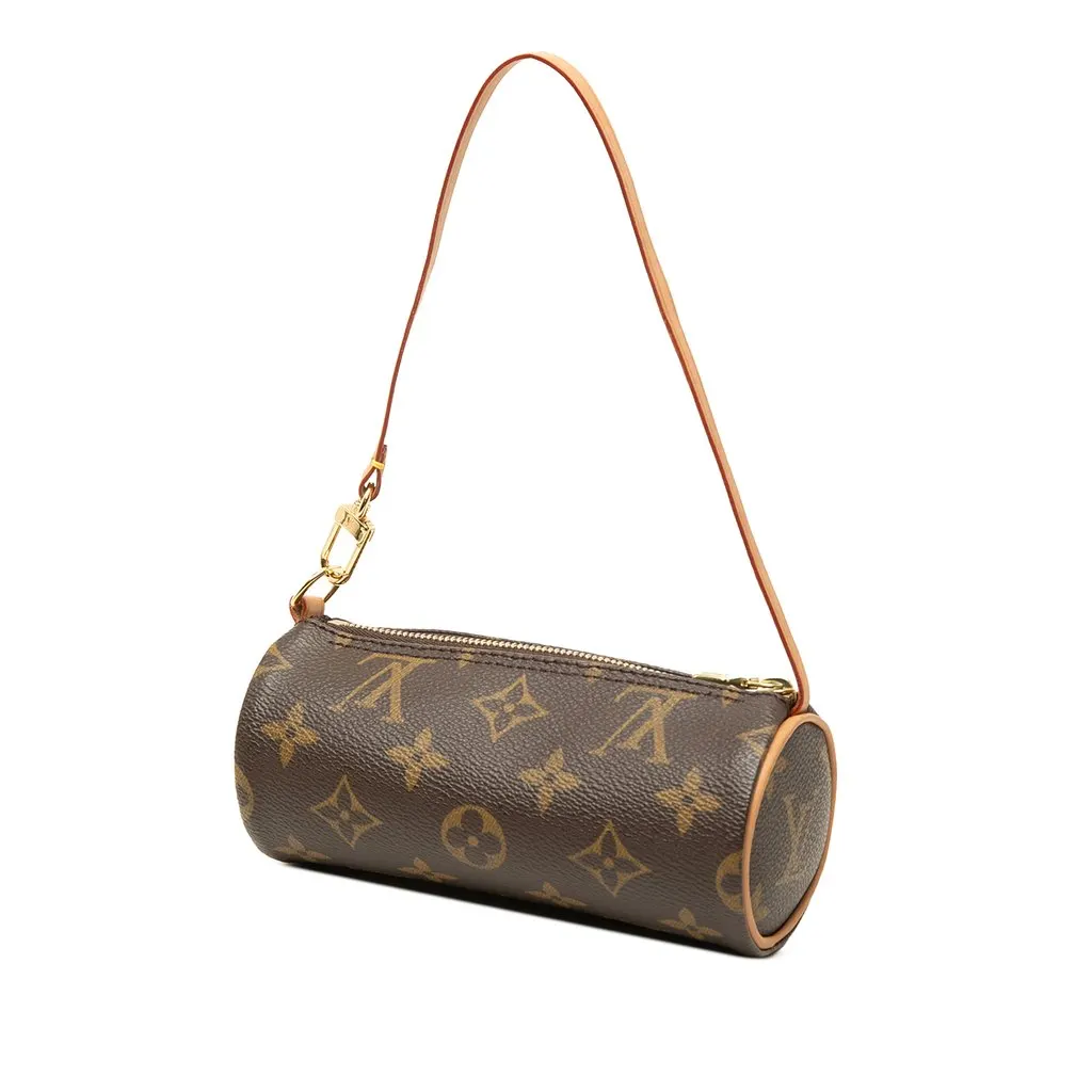 Louis Vuitton Monogram Papillon Pochette Brown Canvas Very good - Back View