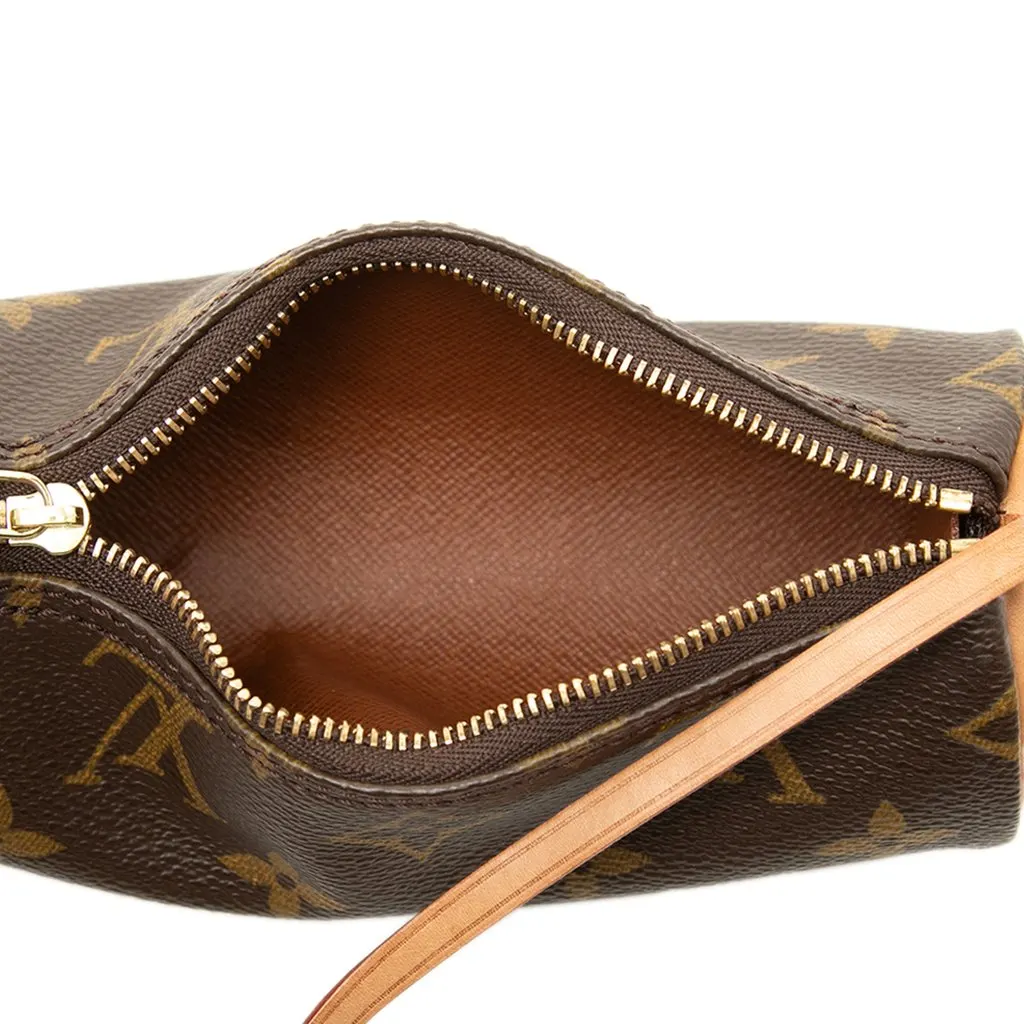 Louis Vuitton Monogram Papillon Pochette Brown Canvas Very good - Model View