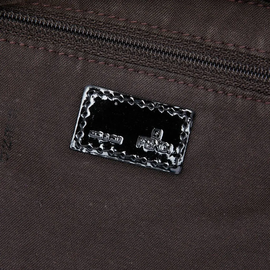Fendi Zucca Canvas Satchel Brown Canvas Good - Box View