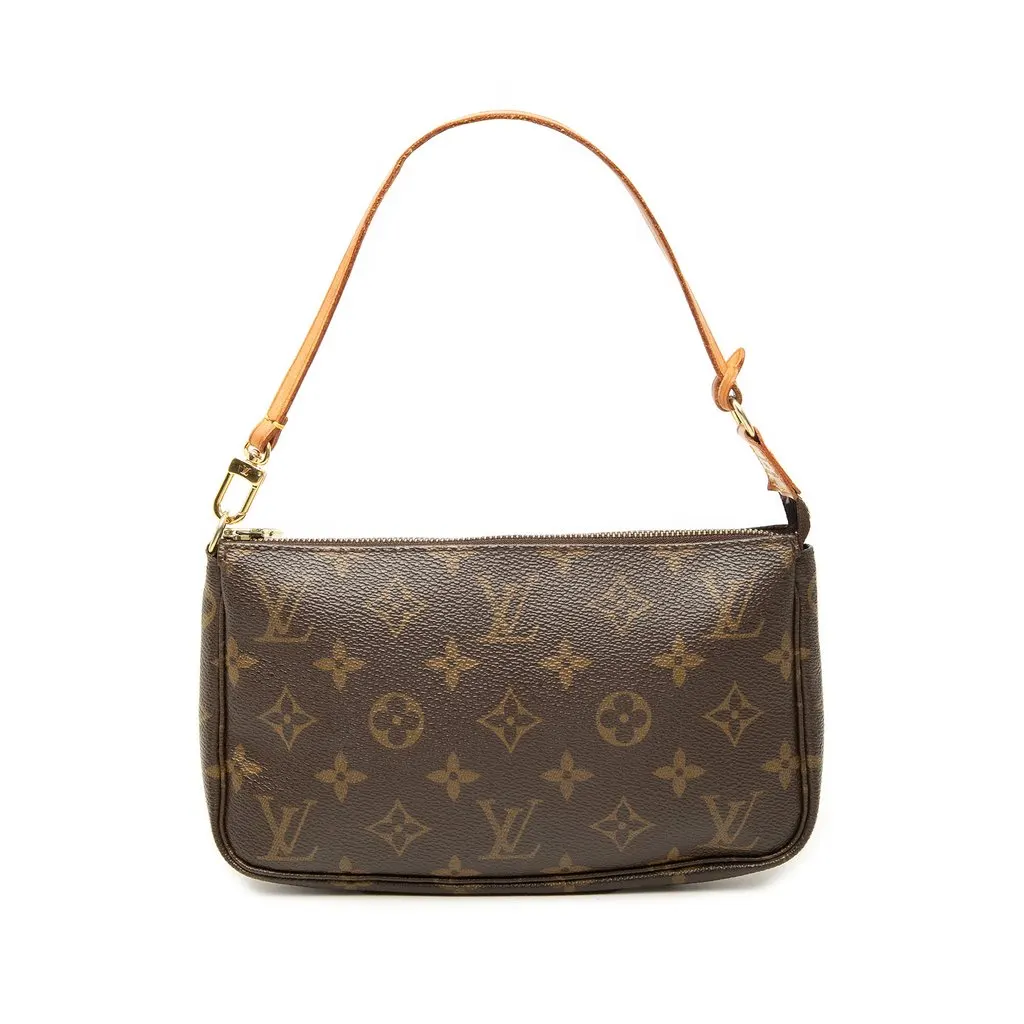 Louis Vuitton Monogram Pochette Accessoires Brown Very good - Front View