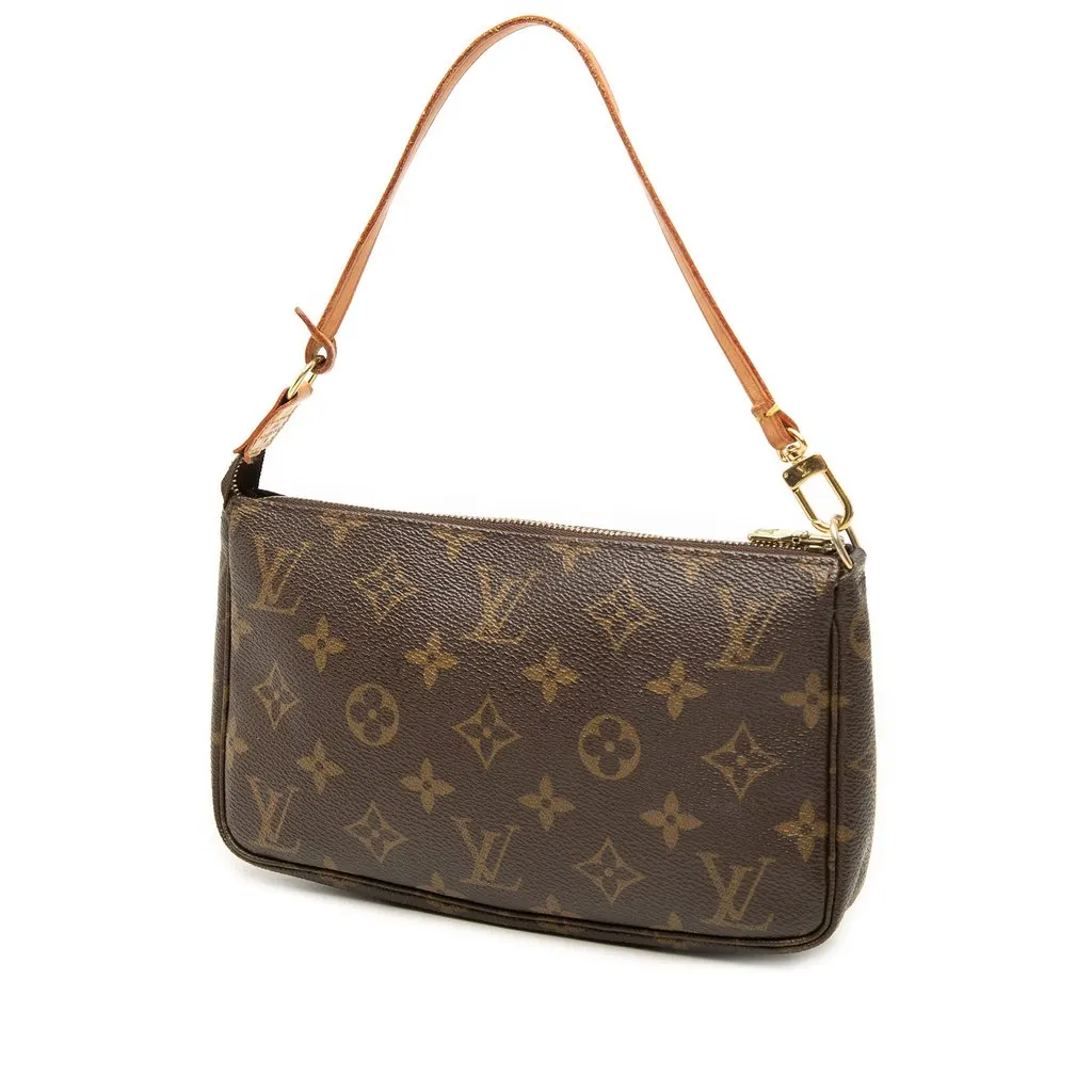 Louis Vuitton Monogram Pochette Accessoires Brown Very good - Back View