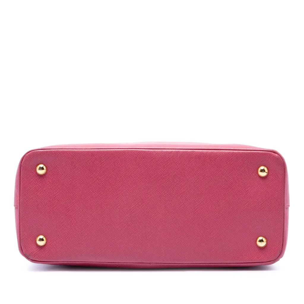Prada Small Saffiano Lux Gardeners Tote Pink Leather Very good - Inside View