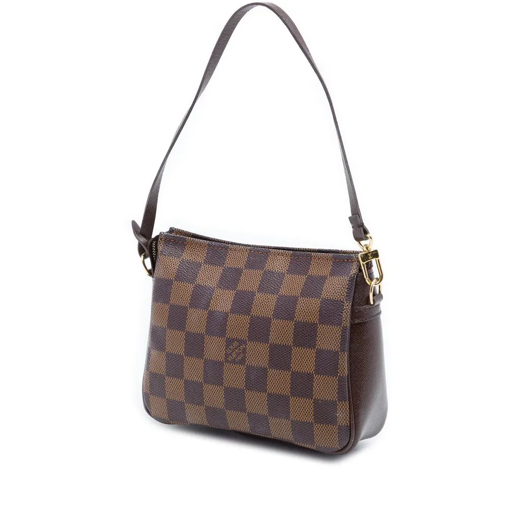 Louis Vuitton Damier Ebene Trousse Pochette Brown Very good - Back View