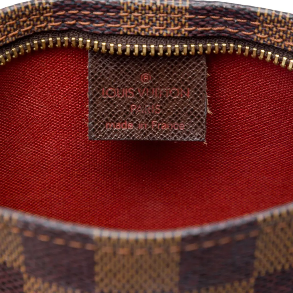 Louis Vuitton Damier Ebene Trousse Pochette Brown Very good - Box View
