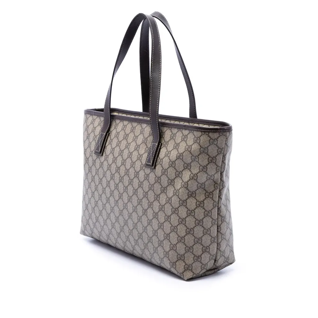 Gucci Medium GG Supreme Tote Beige Canvas Very good - Back View