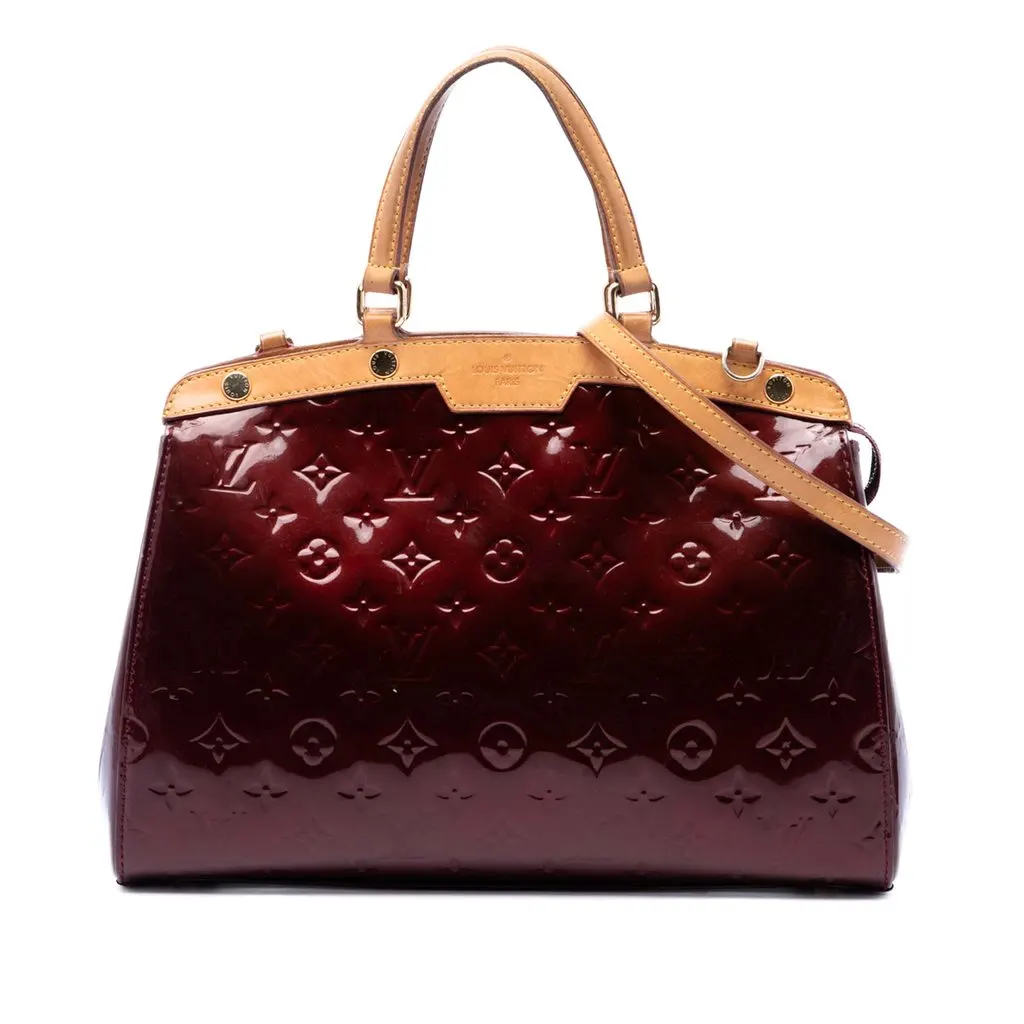 Louis Vuitton Monogram Vernis Brea MM Red Leather Very good - Front View