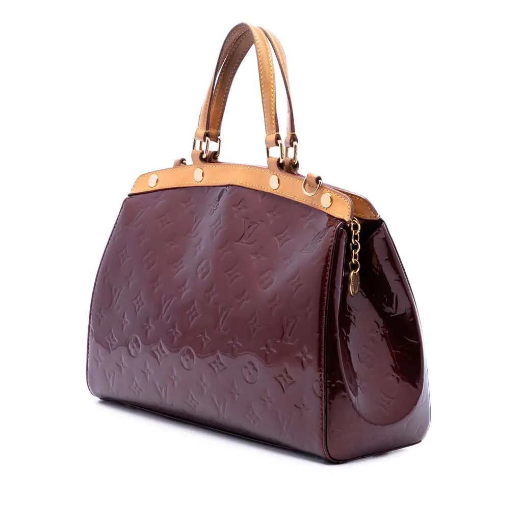 Louis Vuitton Monogram Vernis Brea MM Red Leather Very good - Back View