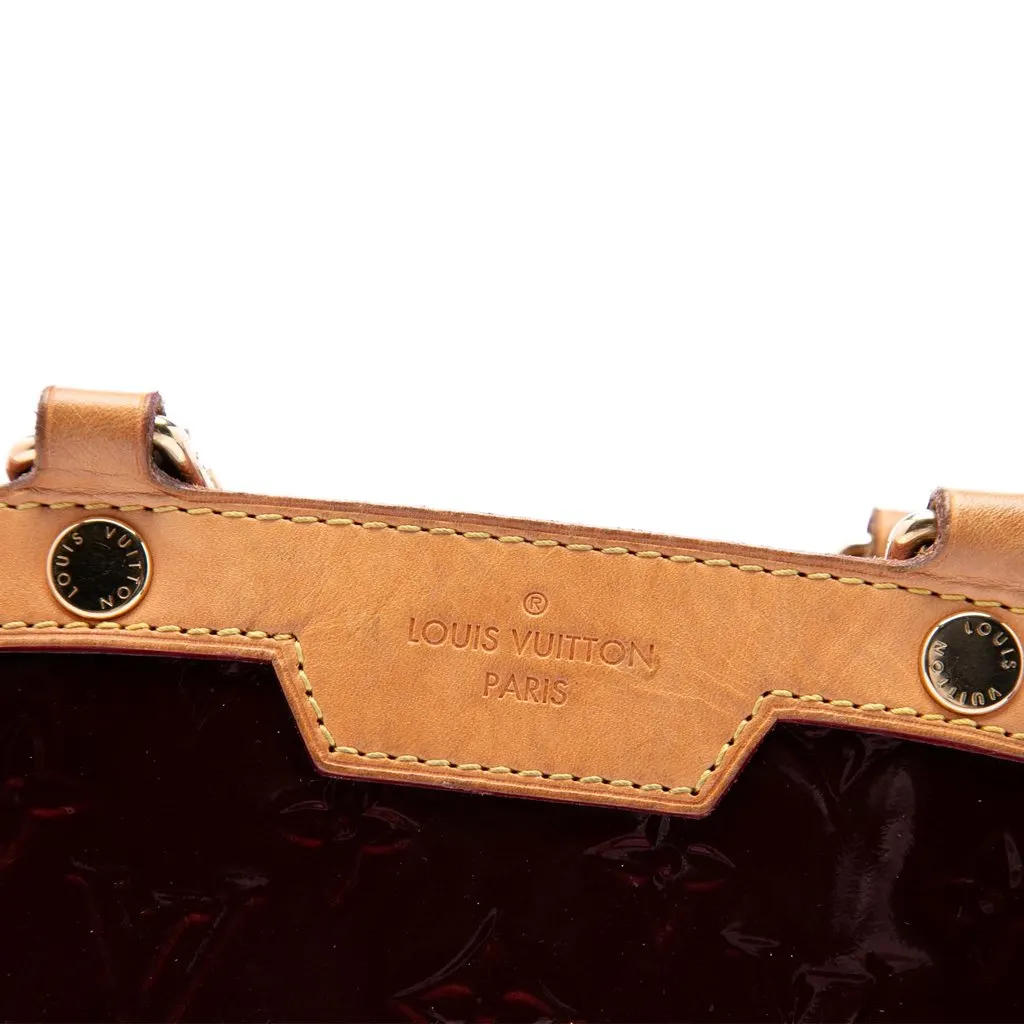 Louis Vuitton Monogram Vernis Brea MM Red Leather Very good - Box View