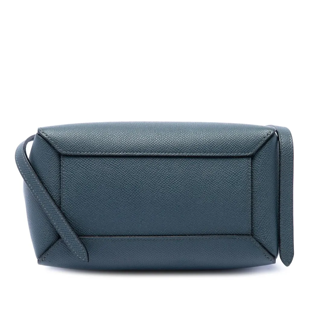 Celine Nano Grained Calfskin Belt Bag Blue Leather Very good - Inside View