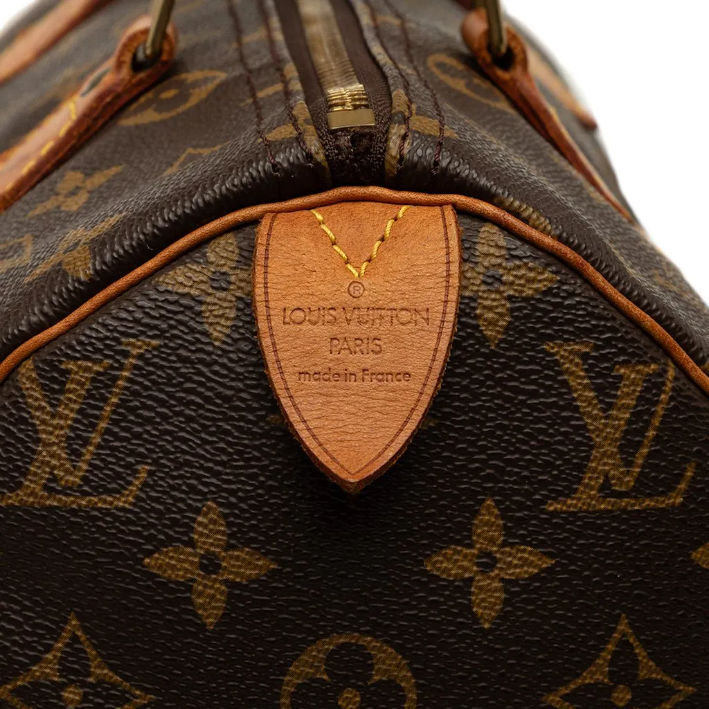 Louis Vuitton Monogram Speedy 30 Brown Canvas Good - Box View
