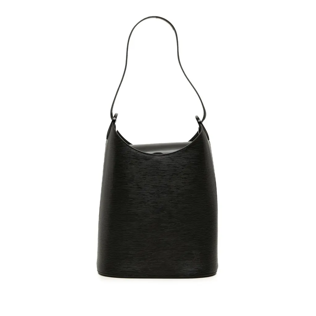 Louis Vuitton Epi Sac Verseau Black Leather Good - Front View