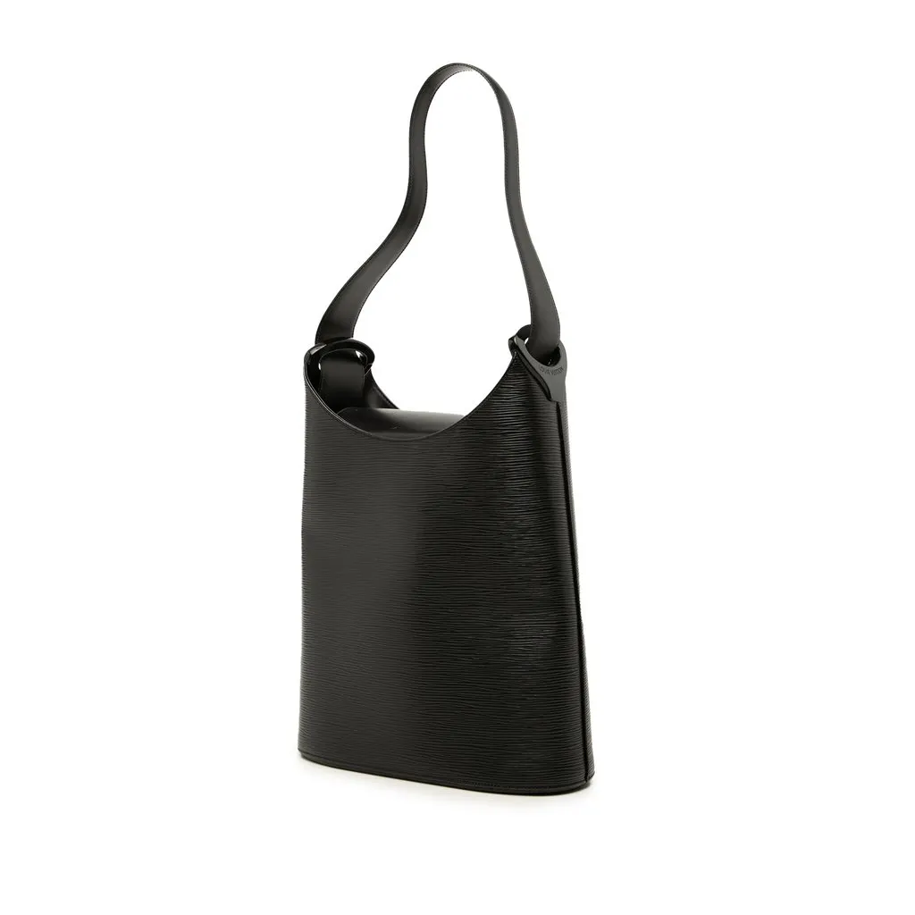 Louis Vuitton Epi Sac Verseau Black Leather Good - Back View