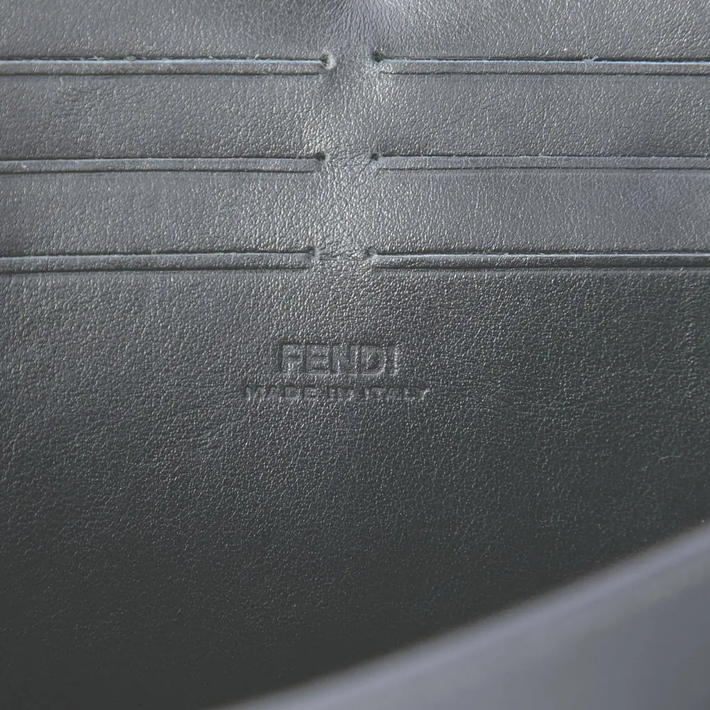 Fendi Leather Soft Trunk Baguette Satchel Black Leather Very good - Box View