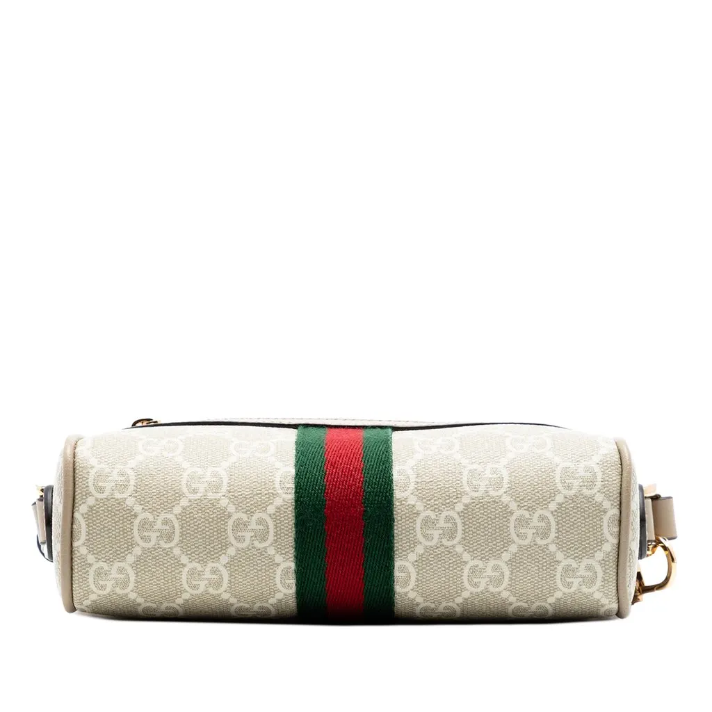 Gucci Mini GG Supreme Web Ophidia Crossbody Brown Very good - Inside View