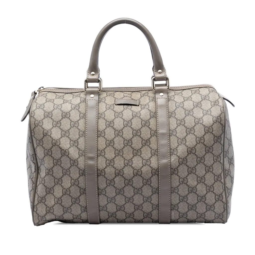 Gucci Medium GG Supreme Joy Boston Bag Beige Large