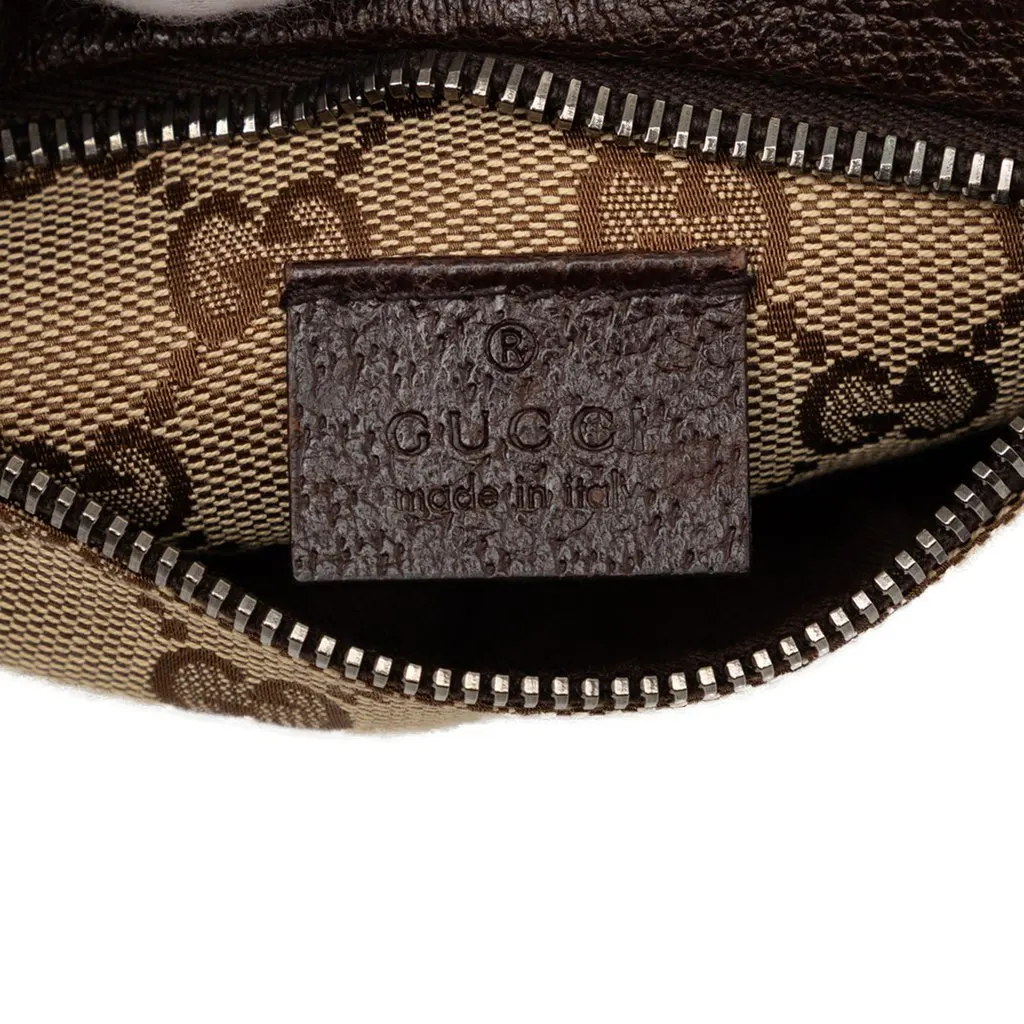 Gucci GG Canvas Double Pocket Belt Bag Beige Very good - Box View