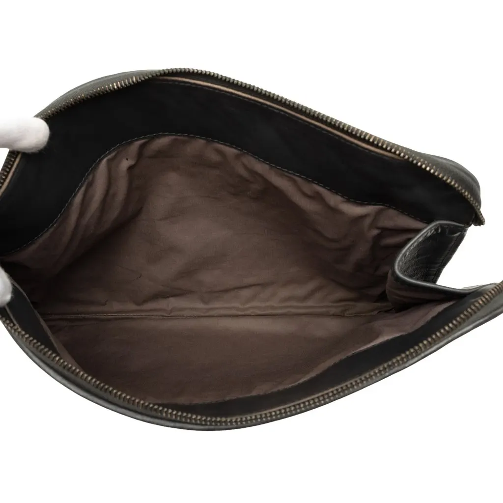 Bottega Veneta Nappa Intrecciato Clutch Grey Leather Good - Model View