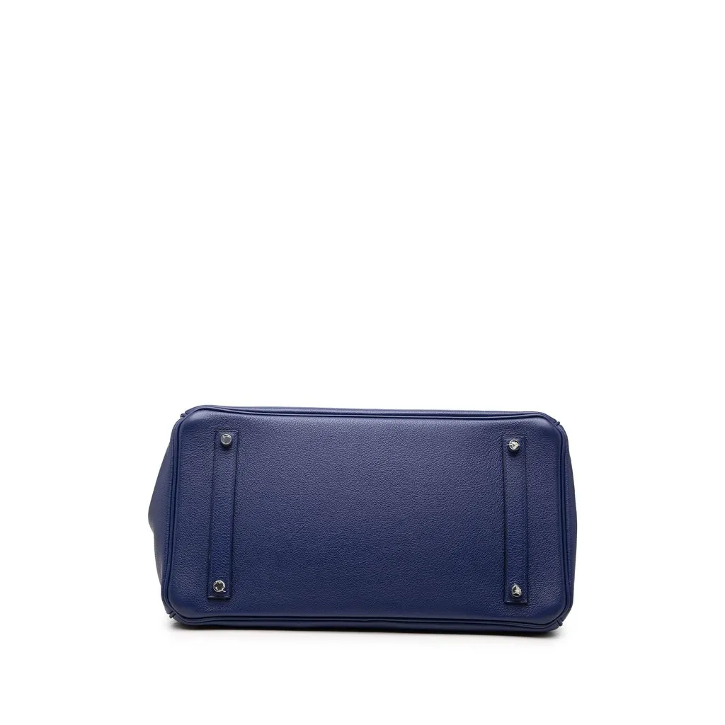 Hermès Limited Edition Taurillon Novillo Sea Surf and Fun Birkin Retourne 35 Blue Leather Very good - Inside View