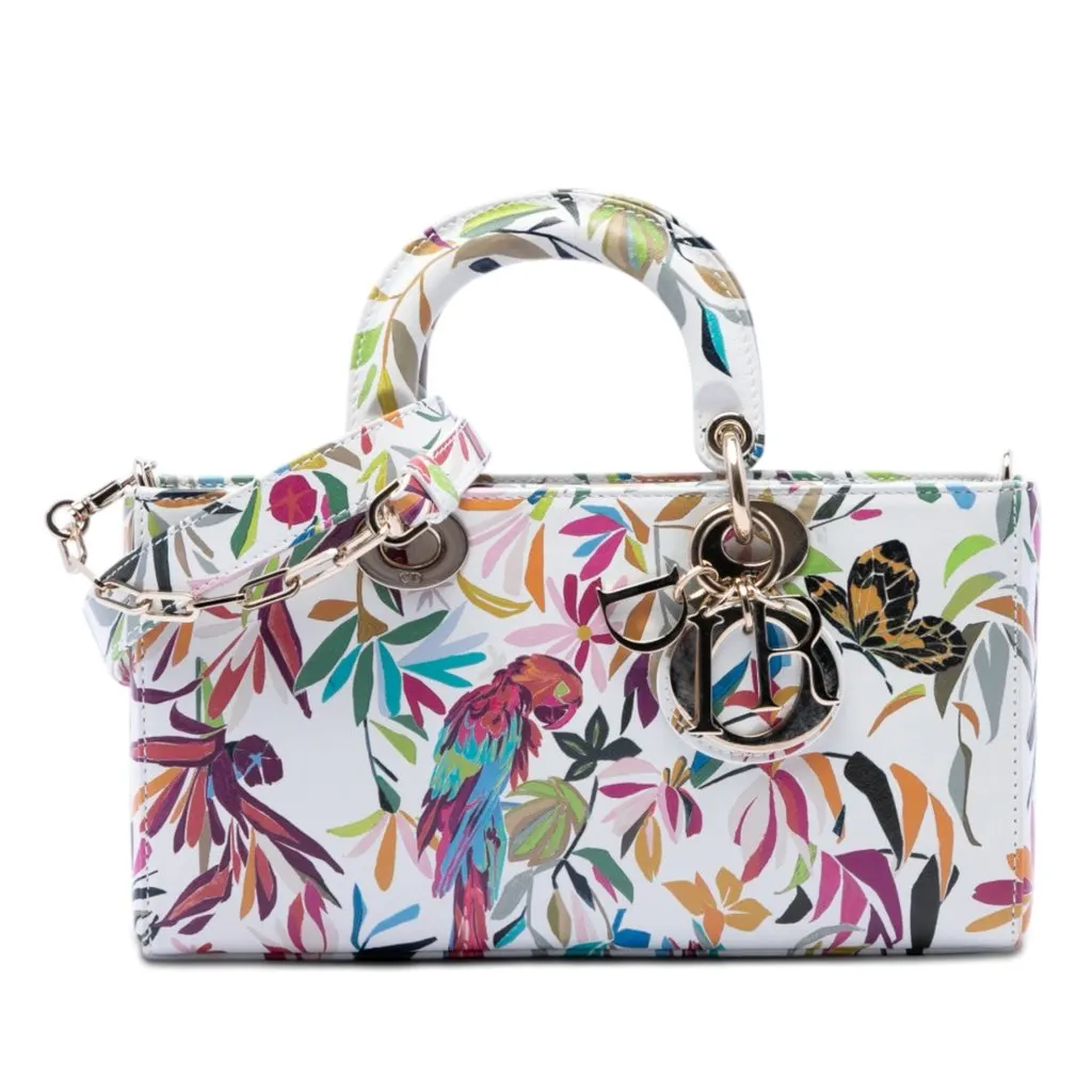 Dior Medium Calfskin Fantastica Lady D Joy White Leather Very good - Front View