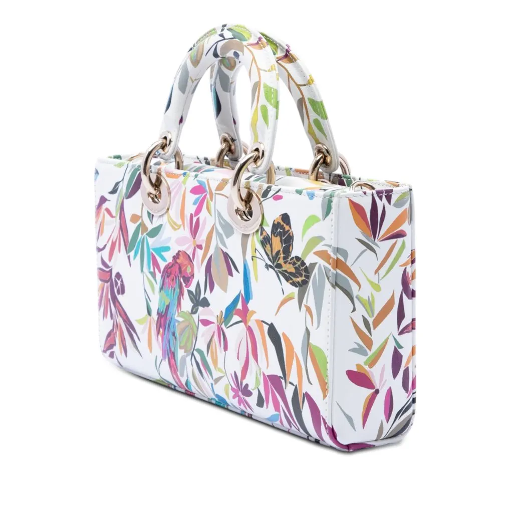 Dior Medium Calfskin Fantastica Lady D Joy White Leather Very good - Back View