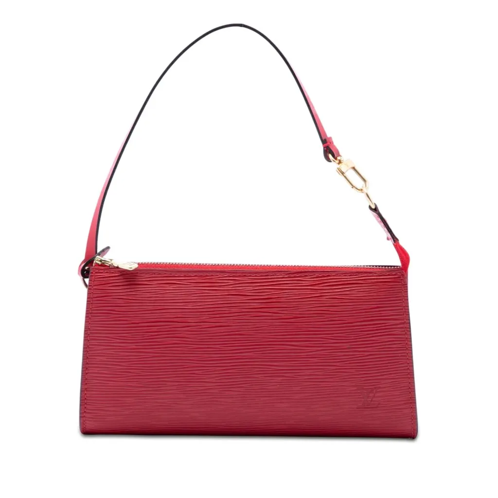 Louis Vuitton Epi Pochette Accessoires Red Leather Very good - Front View
