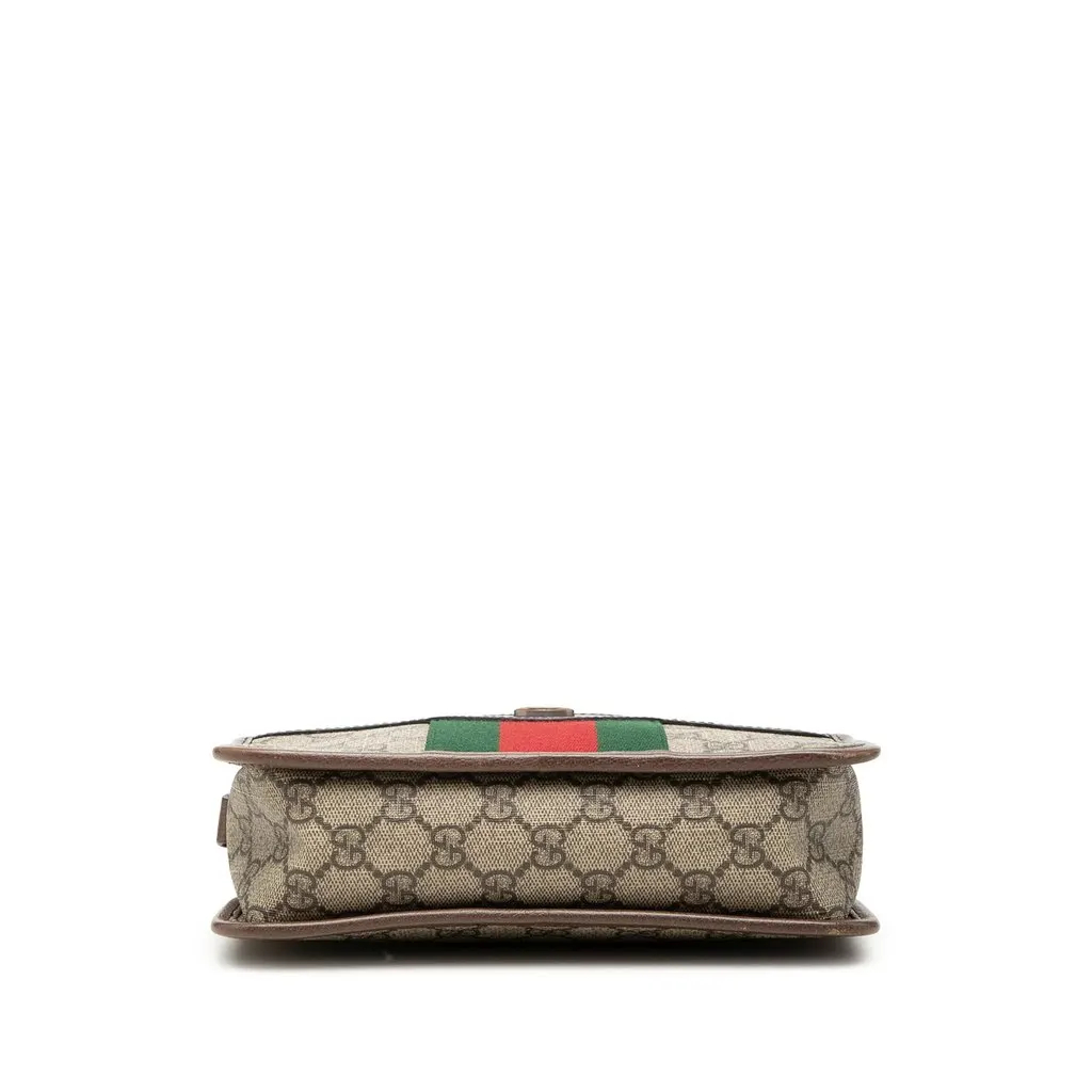 Gucci Small GG Supreme Web Ophidia Top Handle Bag Beige Canvas Very good - Inside View