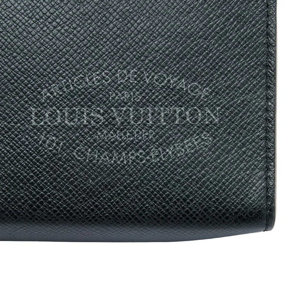 Louis Vuitton Taiga Articles de Voyage Pochette Voyage MM Black Leather Very good - Box View