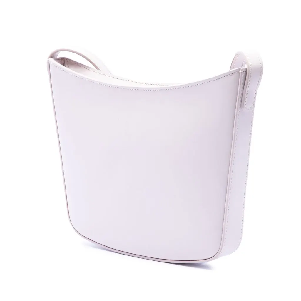 Celine Medium Shiny Calfskin Croque Shoulder Bag Pink Leather Very good - Back View
