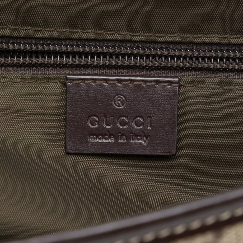 Gucci GG Supreme Interlocking G Crossbody Beige Canvas Very good - Box View