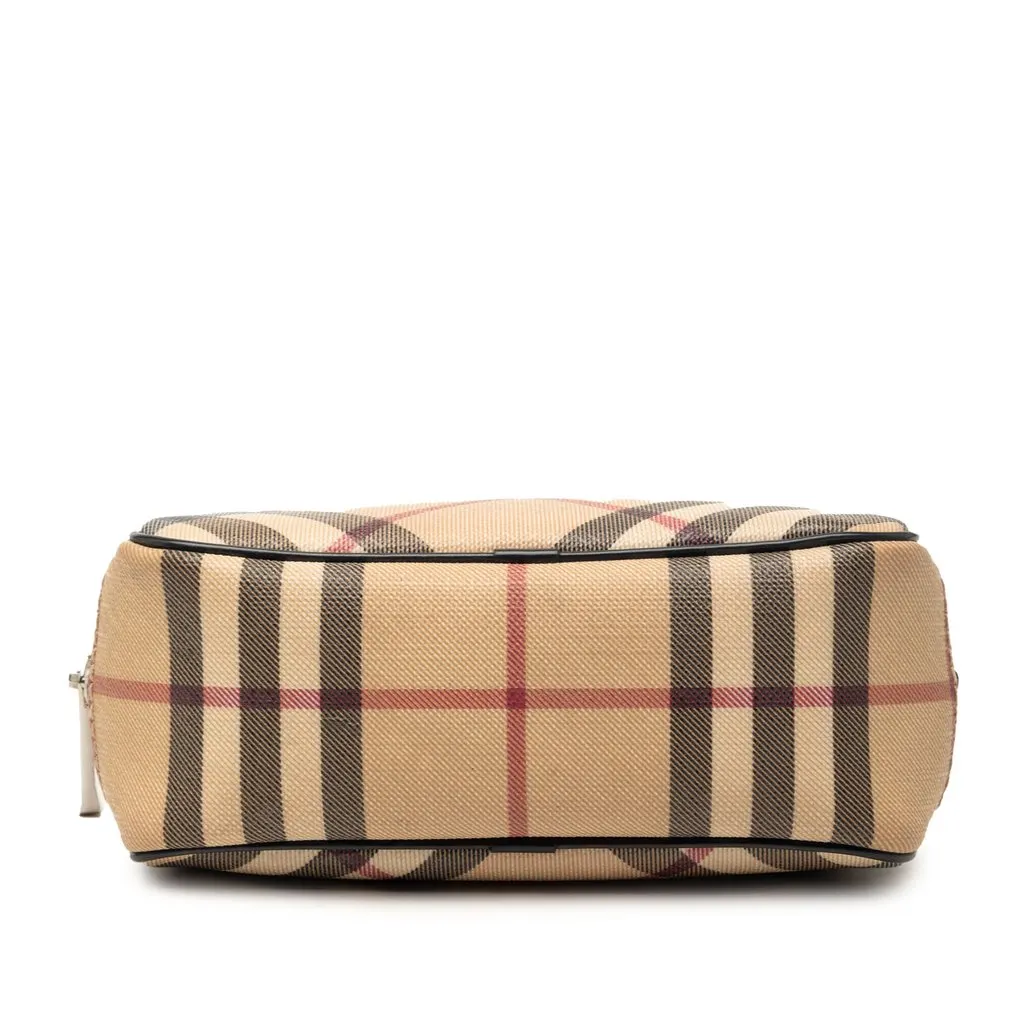 Burberry Supernova Check Coated Canvas Pouch Beige Very good - Inside View