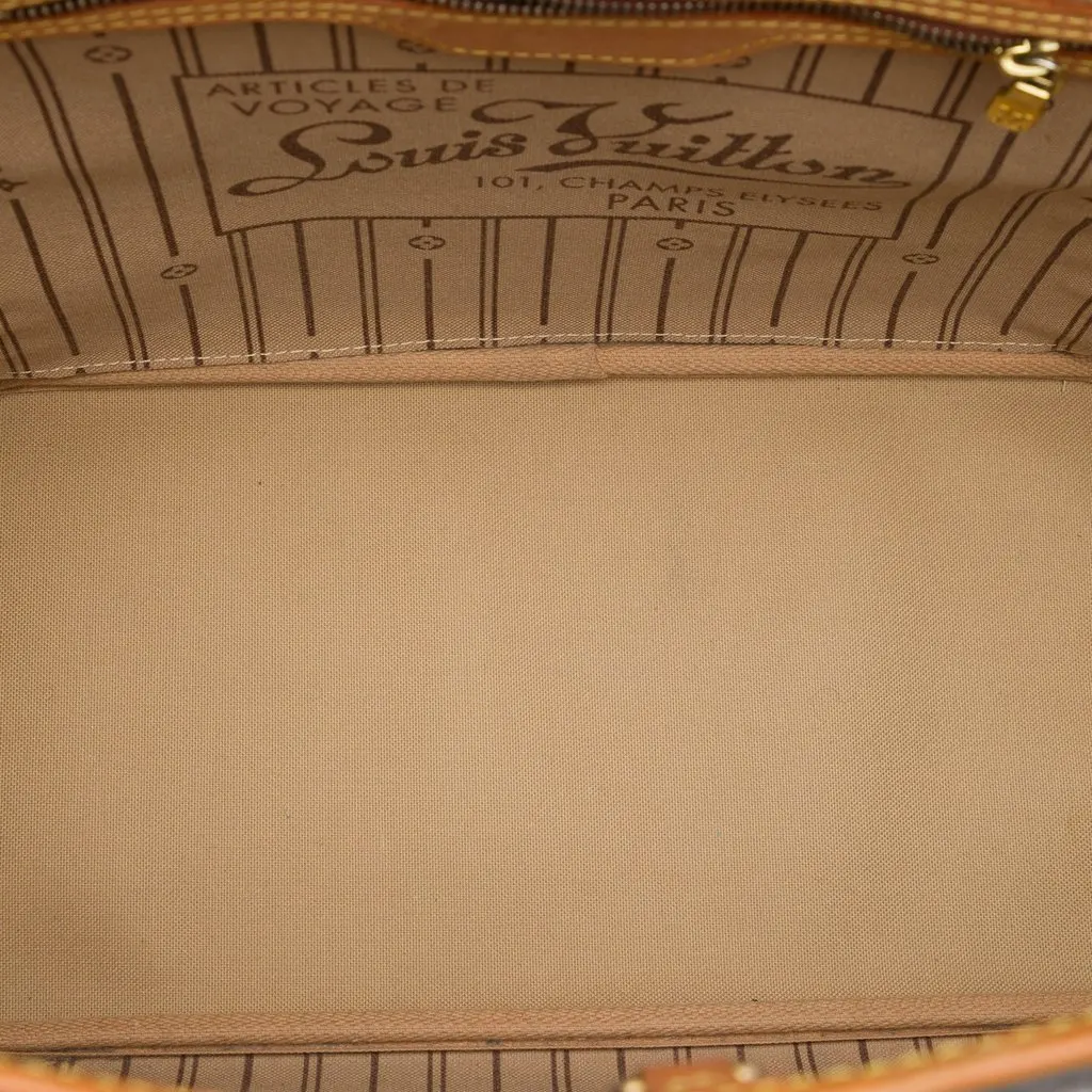 Louis Vuitton Monogram Neverfull MM Brown Very good - Model View