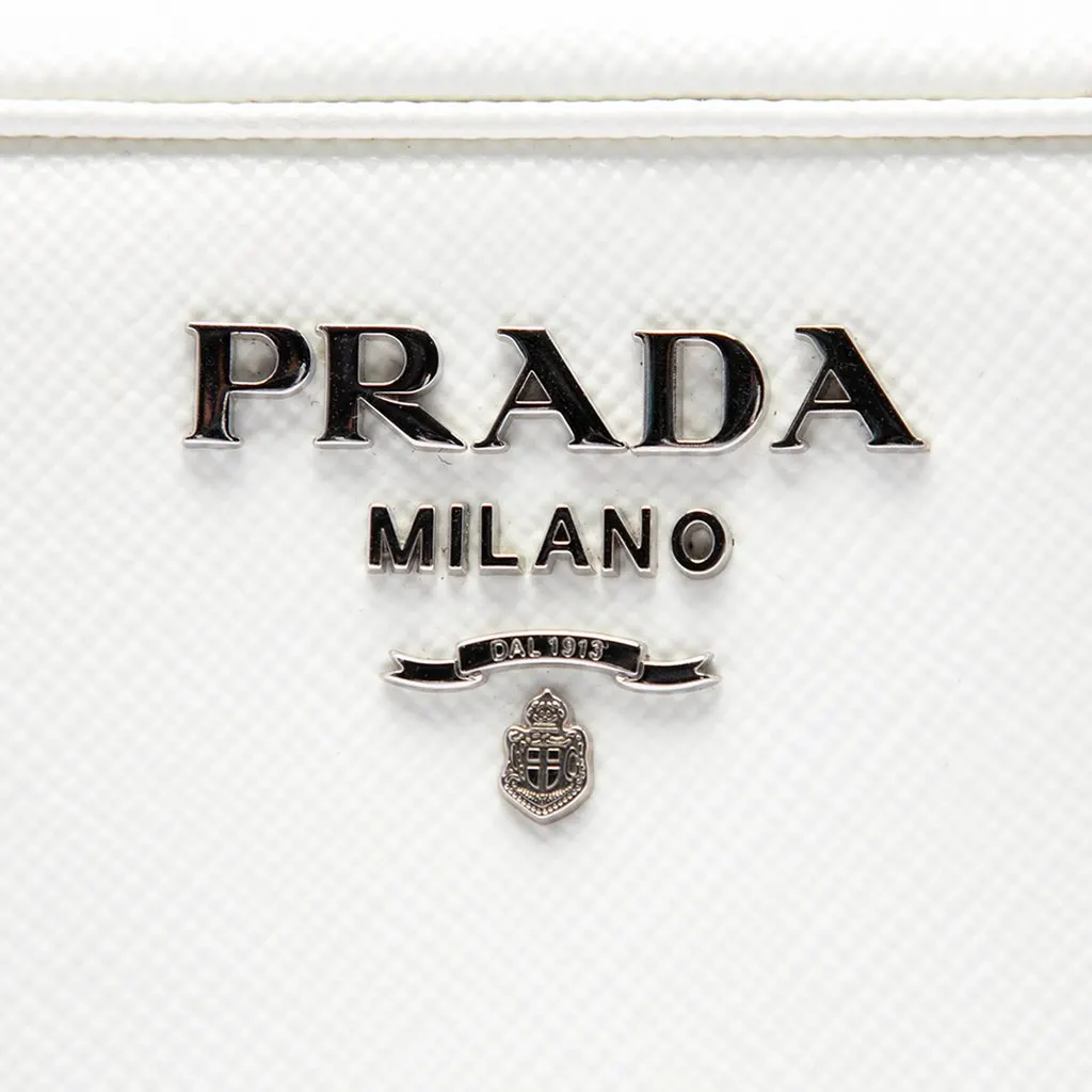 Prada Saffiano Lux Camera Bag White Leather Good - Box View