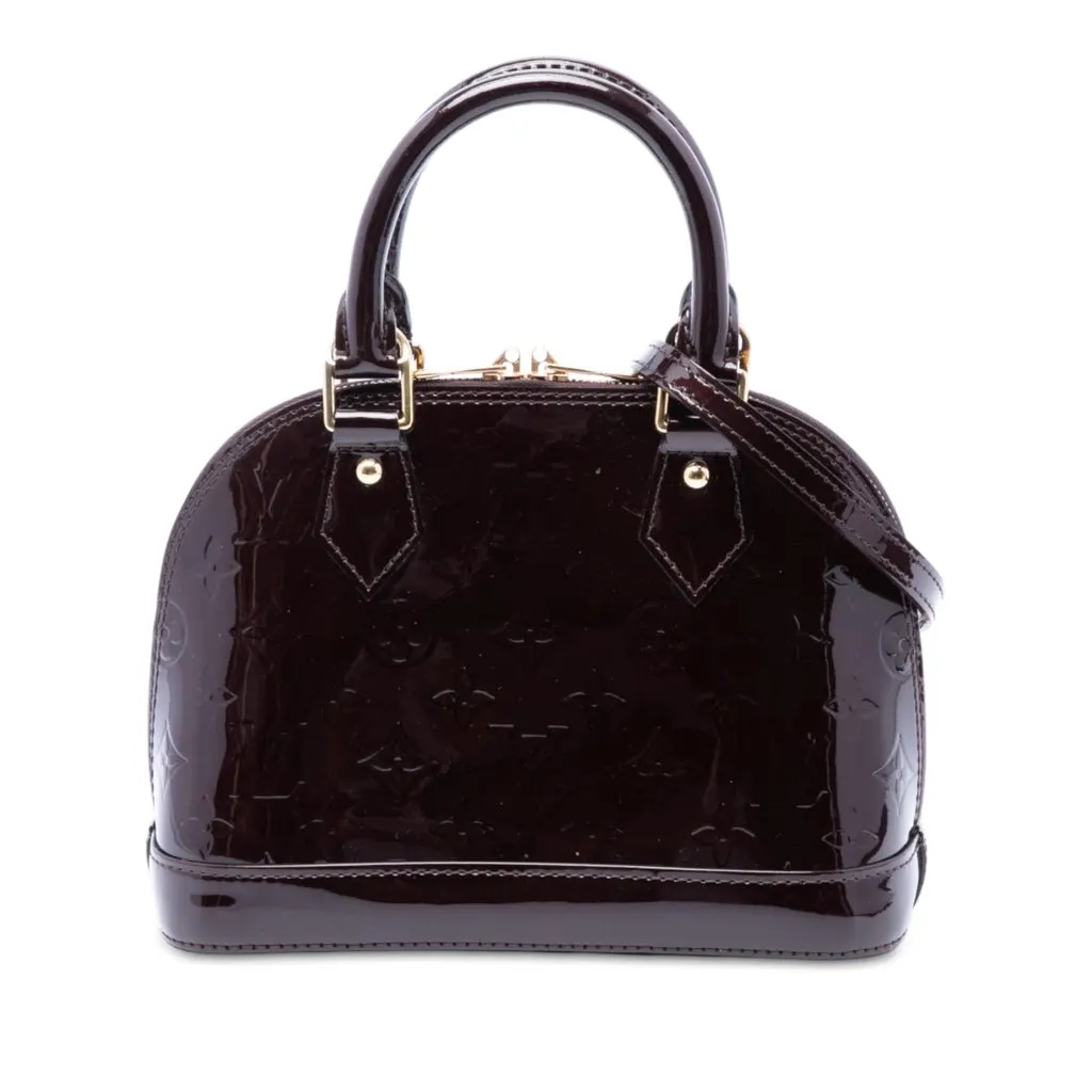 Louis Vuitton Monogram Vernis Alma BB Purple Leather Very good - Front View