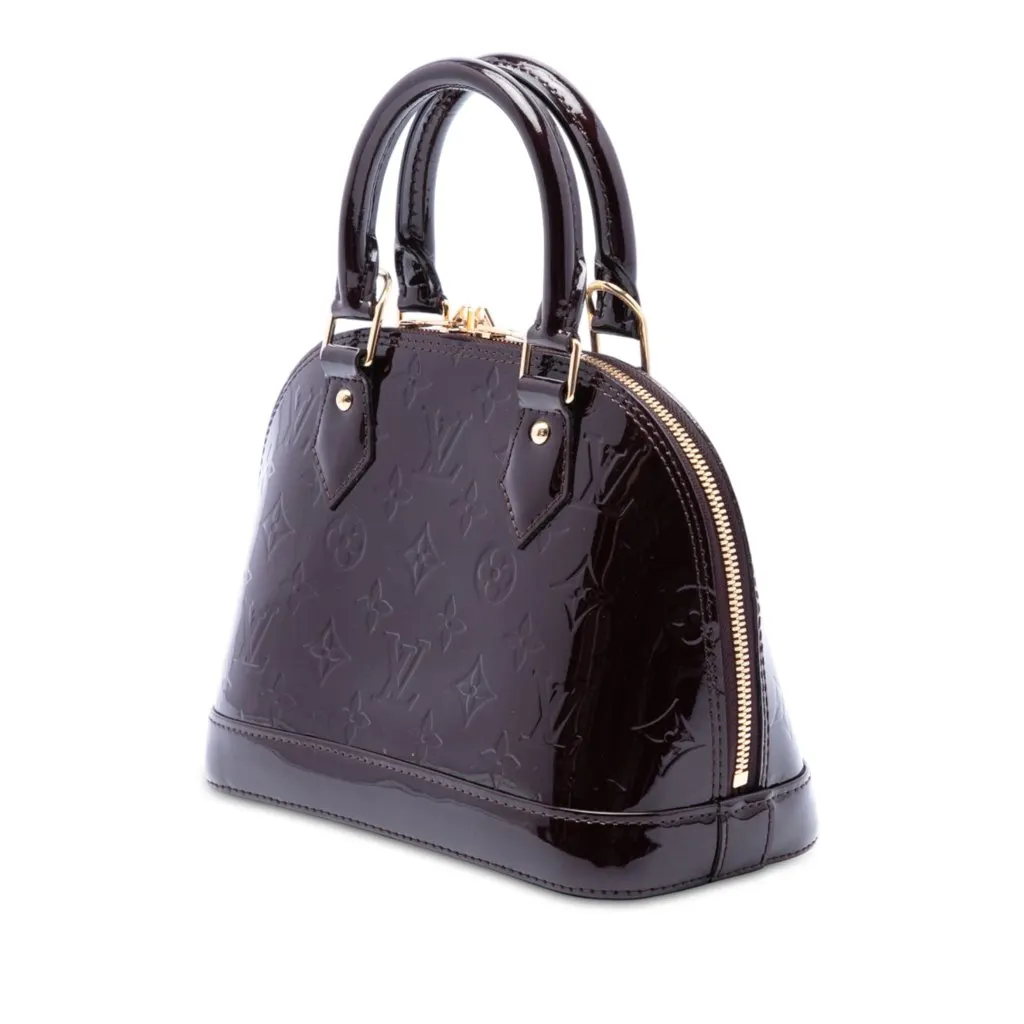 Louis Vuitton Monogram Vernis Alma BB Purple Leather Very good - Back View